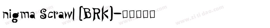 nigma Scrawl (BRK)字体转换